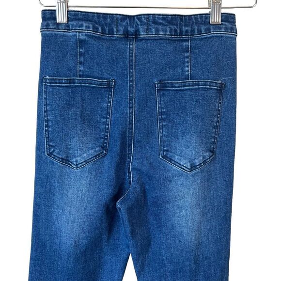 Blank Paige Stretchy High Rise Raw Hem Flare Jeans - Picture 11 of 12